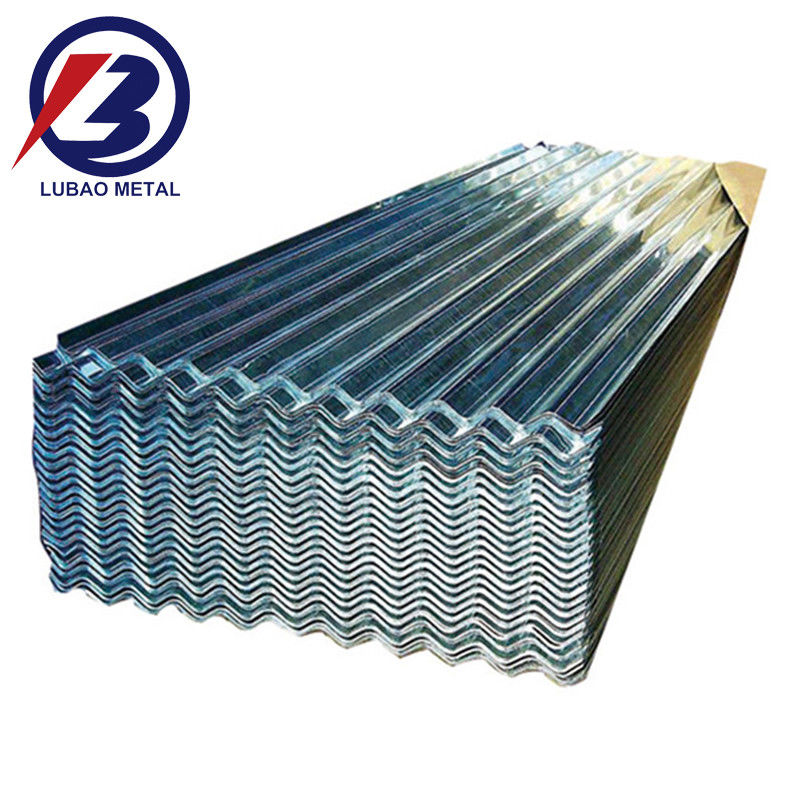 Rivestimento di zinco 30-275 g/m2 Tavola di copertura in acciaio galvanizzato corrugato di tipo trapezoidale ad alta resistenza per edifici impermeabili