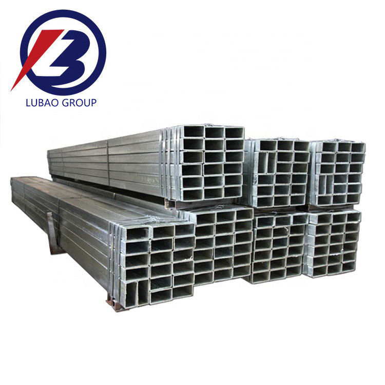 Tubi rettangolari di ferro nero di alta precisione saldatura galvanizzati quadrati di acciaio con tolleranza ± 1% e tecnica di laminatura a caldo