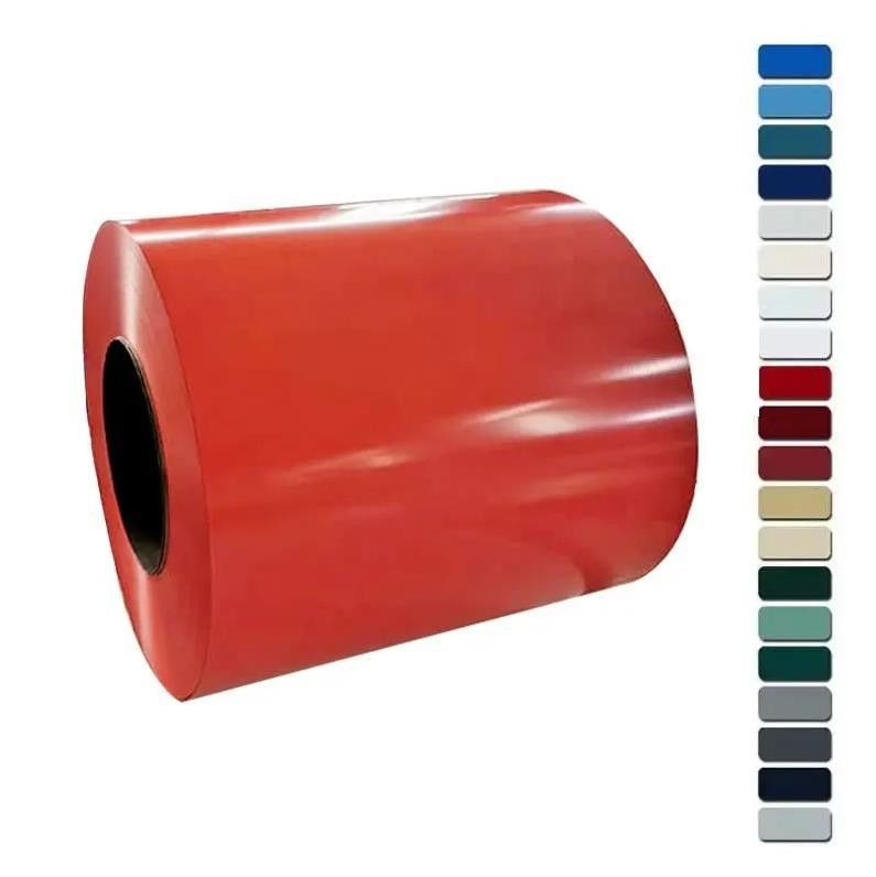DX51D RAL9010 9030 0,12 TO 4.0mm PPGI PPGL bobina di acciaio galvanizzato pre-tinto con colori personalizzati e lunghezza personalizzata