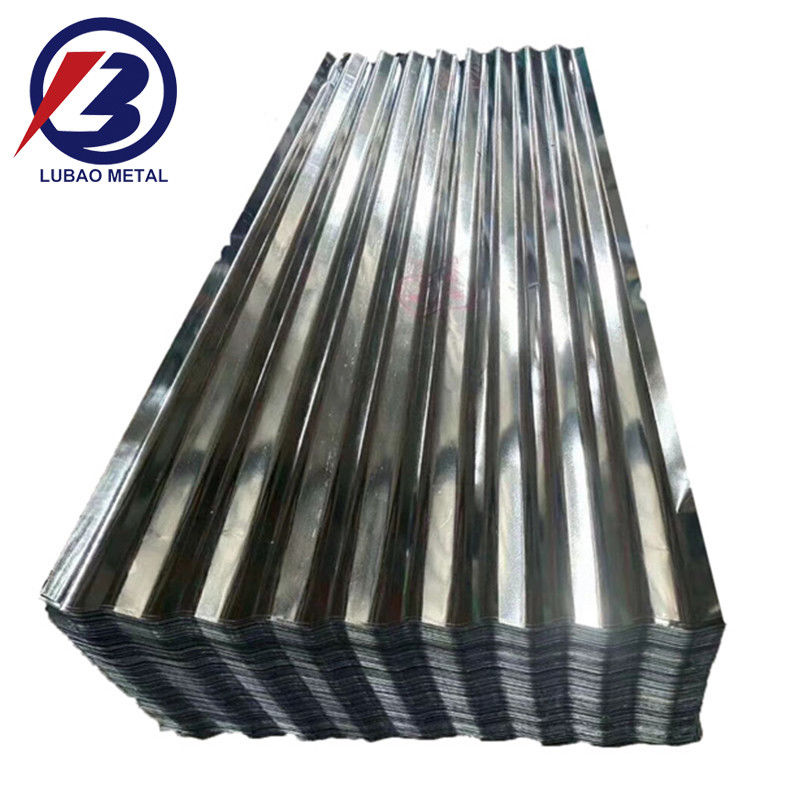 Alta resistenza alla corrosione SGCC SPCC SECC 0.1mm 1mm Spessore di tetto galvanizzato lamiera ondulata per la costruzione di edifici