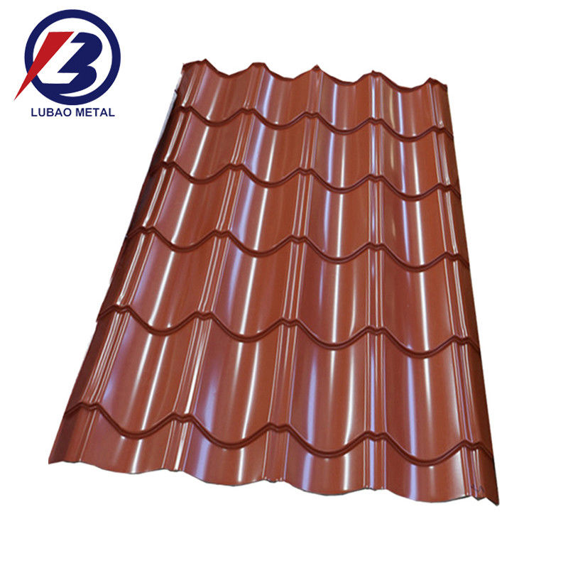 Case prefabbricate Materie di costruzione del tetto PPGI corrugato ferro galvanizzato zinco lamiera metallica con rivestimento di zinco alluminio