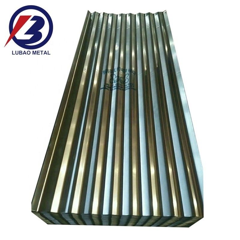Tetti di metallo di lamiera galvanizzata/tetti di tetti corrugati/tetti di zinco di larghezza 665-1100 mm Tecnologia laminata a caldo