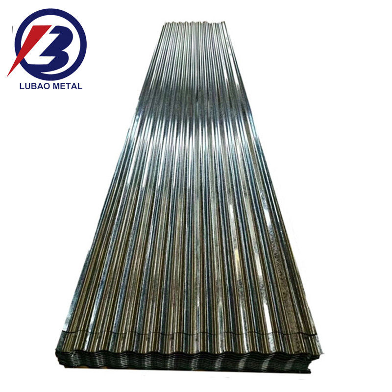 Tecnologia Larghezza laminata a freddo 665-1100mm Lastra galvanizzata a caldo 22 26 28 calibro lamiera di copertura in acciaio ondulato