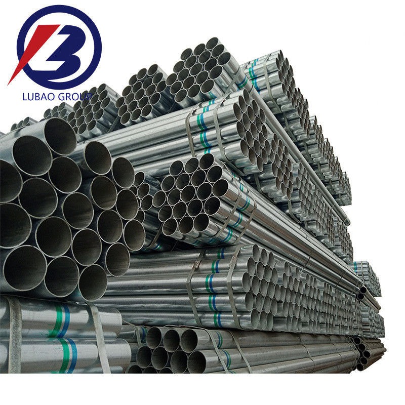 tubo di acciaio galvanizzato zinco 80g 6/12 metri lunghezza standard per la struttura serra materiale da costruzione EMT tubo
