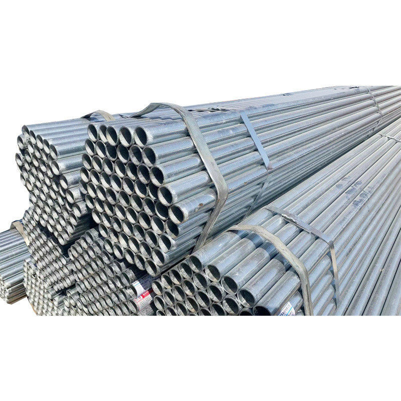 Tubo di acciaio pregalvanizzato Q235 Q345 personalizzabile con lunghezza 6,4 M e diametro esterno 26,9 310 mm