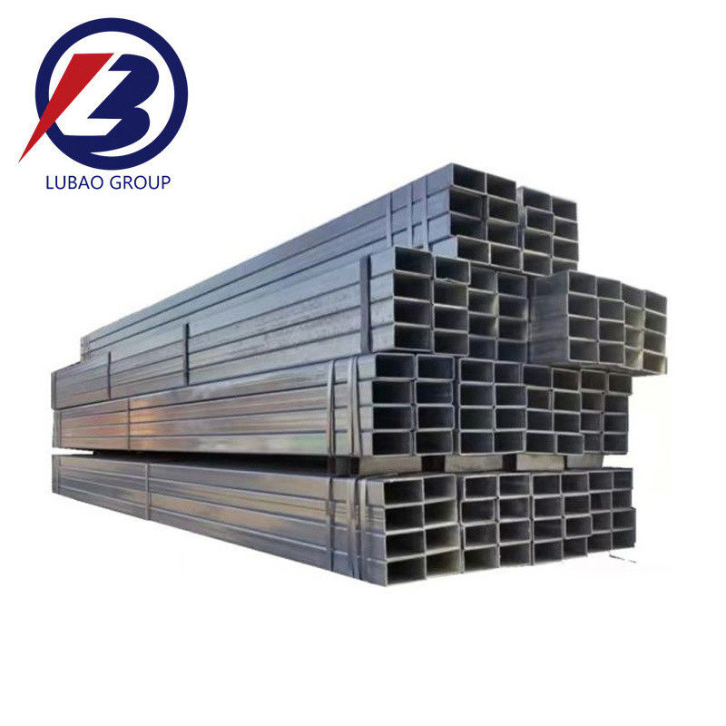 Q235B Q345 ST52 100*100 Tubo in acciaio galvanizzato 90mm GI Tubo di tubi di acciaio vuoto quadrato rotondo saldato con tecnica laminata a freddo